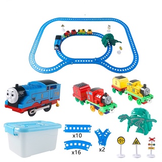 thomas and friends ชุดรถไฟโทมัสไฟฟ้า แบบแม่เหล็ก ของเล่นเสริมการเรียนรู้ สําหรับเด็ก