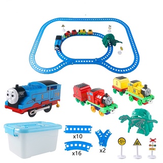 thomas and friends ชุดรถไฟโทมัสไฟฟ้า แบบแม่เหล็ก ของเล่นเสริมการเรียนรู้ สําหรับเด็ก