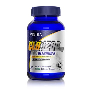 Vistra CLA 1200 mg plus vitamin e 60เม็ด วิสทร้า ซีแอลเอ