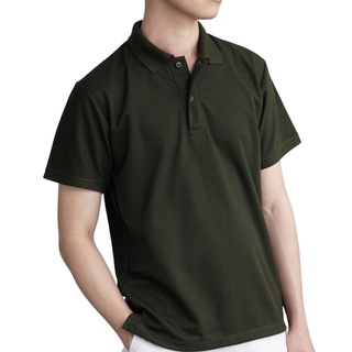 Paul Prosper | Olive Green Polo Shirt เสื้อโปโลสีเขียวขี้ม้า แขนสั้นแบบคลาสสิค