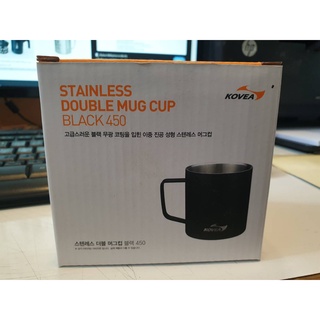 แก้ว Kovea Stainless Double Mug Cup Black 450