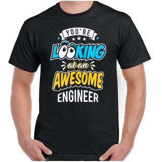 Tmgts1 {พร้อมส่ง เสื้อยืดผ้าฝ้าย แขนสั้น พิมพ์ลาย Youre Awesome Engineers โอเวอร์ไซซ์ โอเวอร์ไซซ์ ของขวัญคริสต์มาส สําห