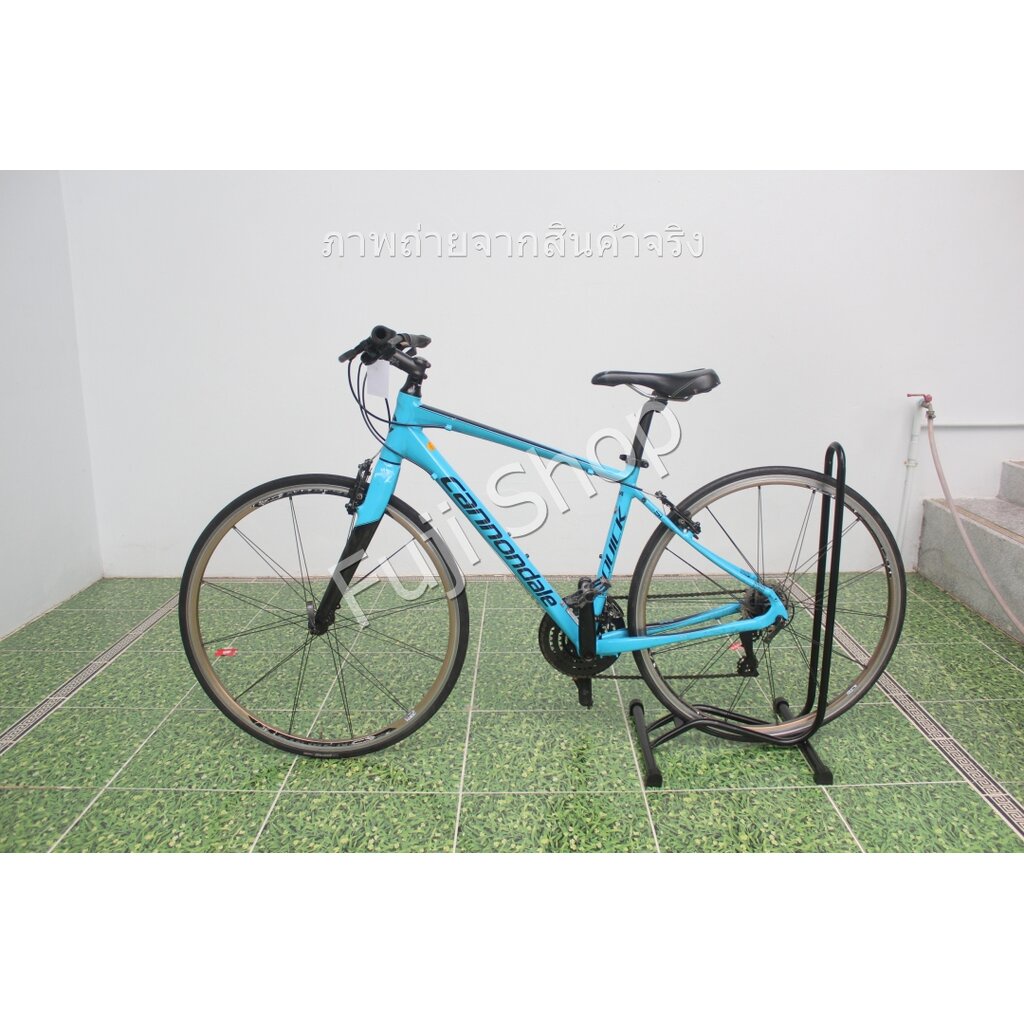 จักรยานไฮบริดญี่ปุ่น - ล้อ 700 mm. - มีเกียร์ - อลูมิเนียม - Cannondale - สีฟ้า [จักรยานมือสอง]