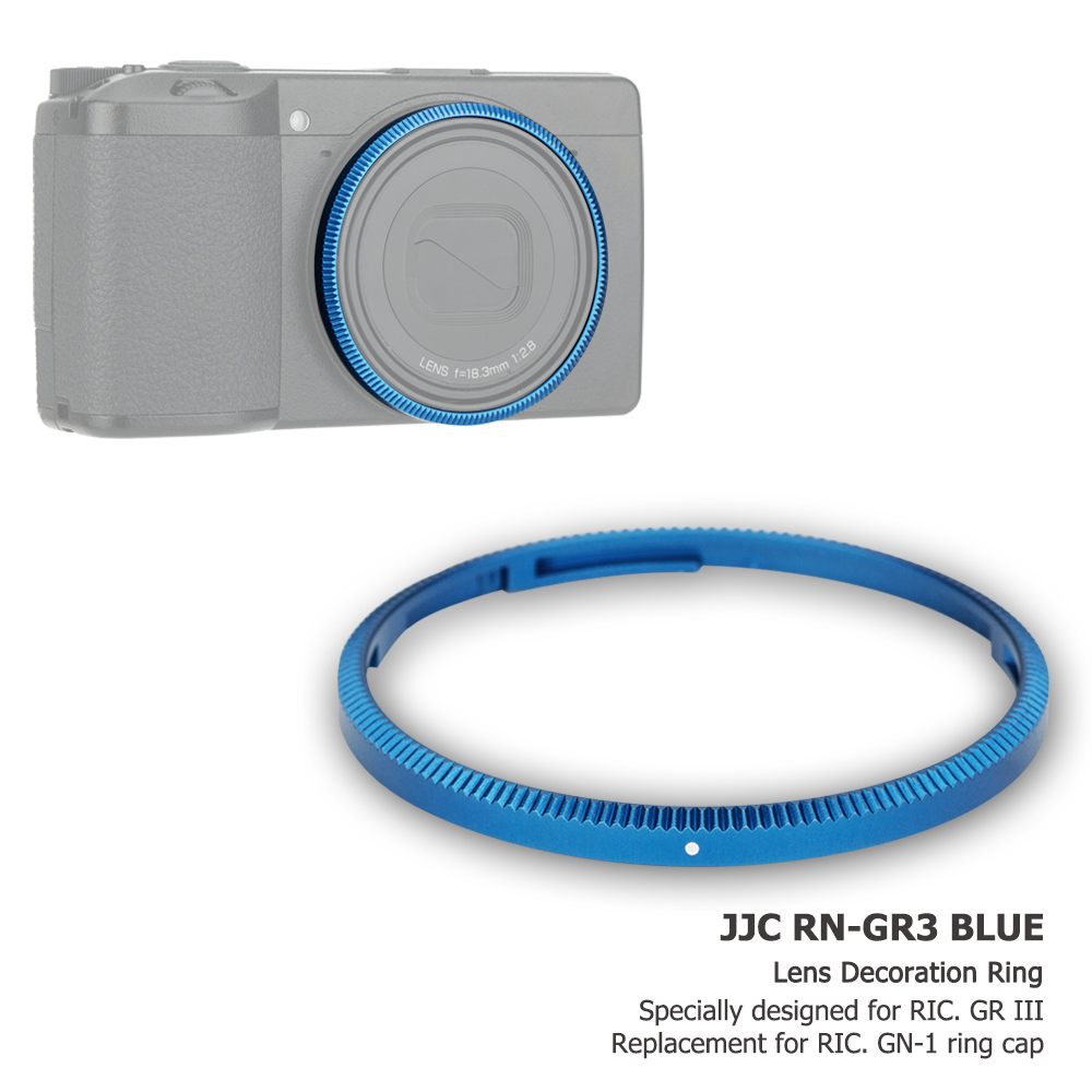 JJC Metal Dedicated Lens Decoration Ring for Ricoh GR III GR3 ...