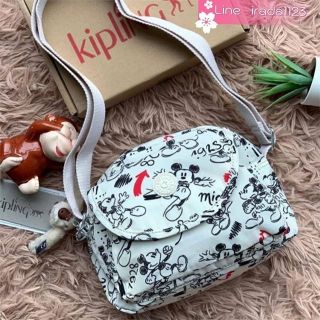 Kipling &amp; Mickey Limited Edition Flax Shoulder Bag ของแท้ ราคาถูก