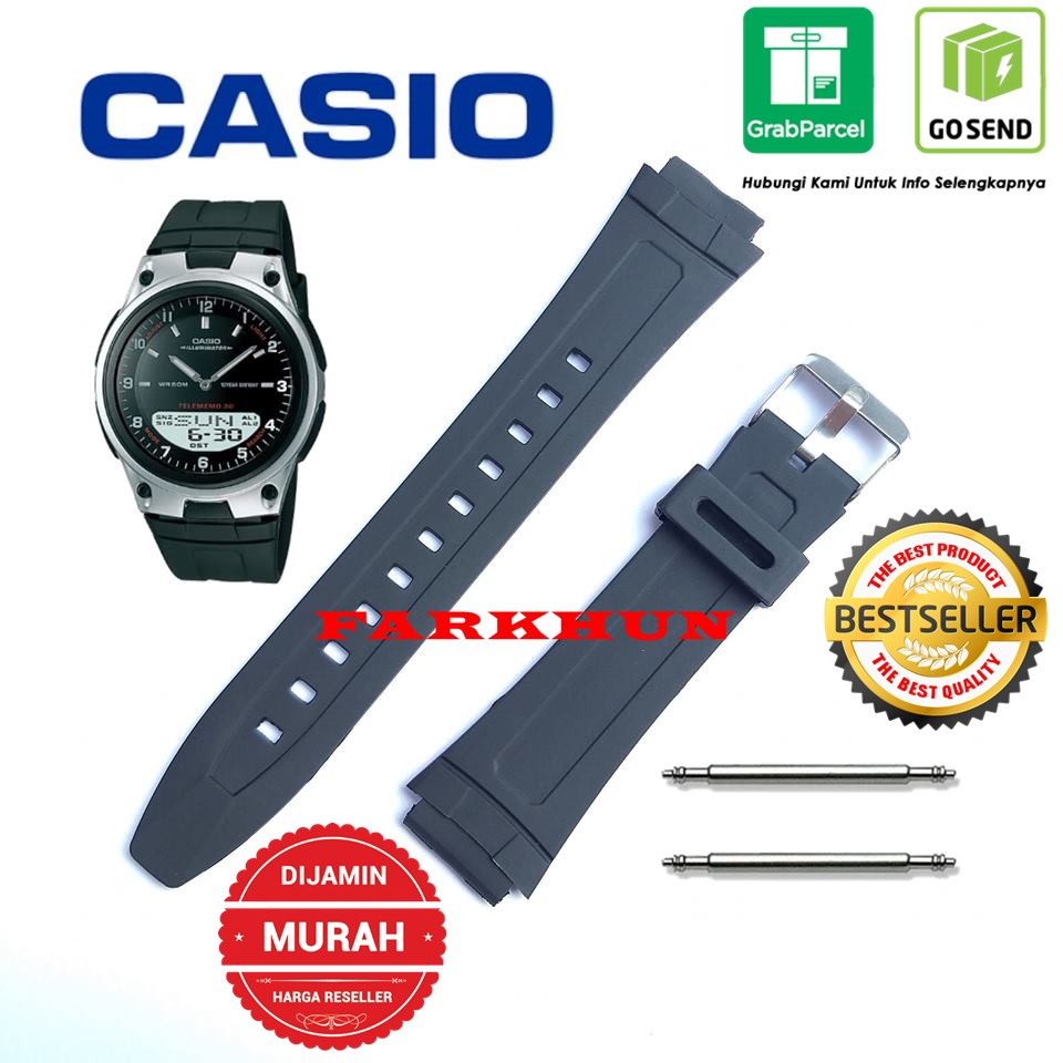 CASIO AW-80 AW-81 AW-82 STRAP ฟรีปากกา CAKEP BAND RUBBER WATCH STRAP