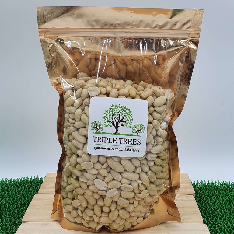 ถั่วลิสงอบธรรมชาติ Peanut Roasted เกรด A จาก Triple Trees