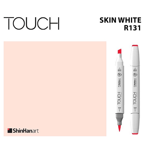 TOUCH TWIN BRUSH MARKER R131 (SKIN WHITE) / มาร์คเกอร์หัวพู่กัน-หัวตัดขนาดกลาง รหัส R131 (SKIN WHITE