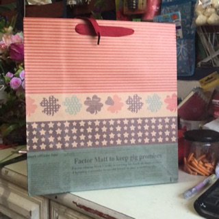 ถุงกระดาษแนวตั้ง  15*32*34(12ใบ)