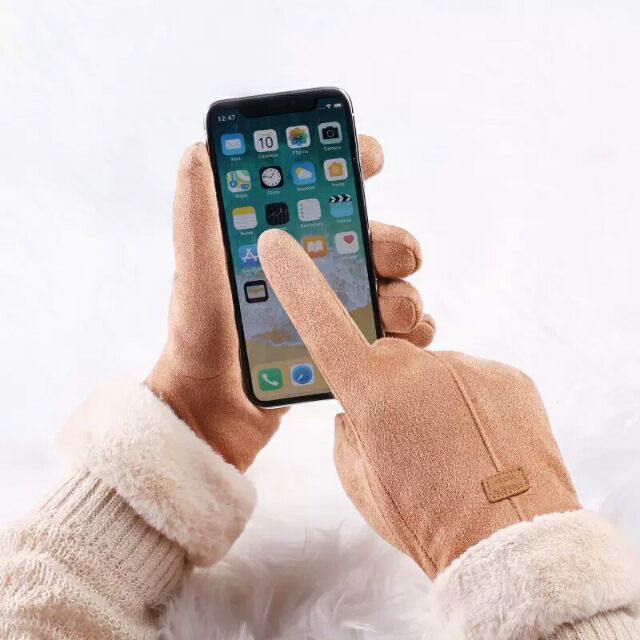 มีส่งด่วน ถุงมือกันหนาว touch screen ได้ ด้านในบุขน