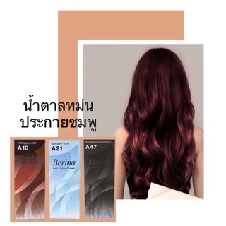 เบอริน่า สีน้ำตาลหม่นปนะกายชมพู ชุดเซ็ต 3กล่อง A10,A21,A47