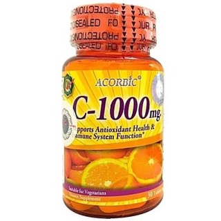 วิตามินซีวิตามินซี ACORBIC C 1000 mg .