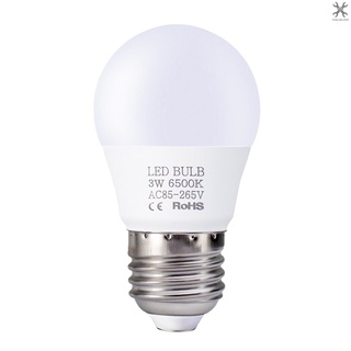 [T&amp;H] หลอดไฟ LED 3W E27 6000-6500K ความสว่างสูง ประหยัดพลังงาน สีขาว สําหรับห้องนอน ห้องนั่งเล่น 85V-265V