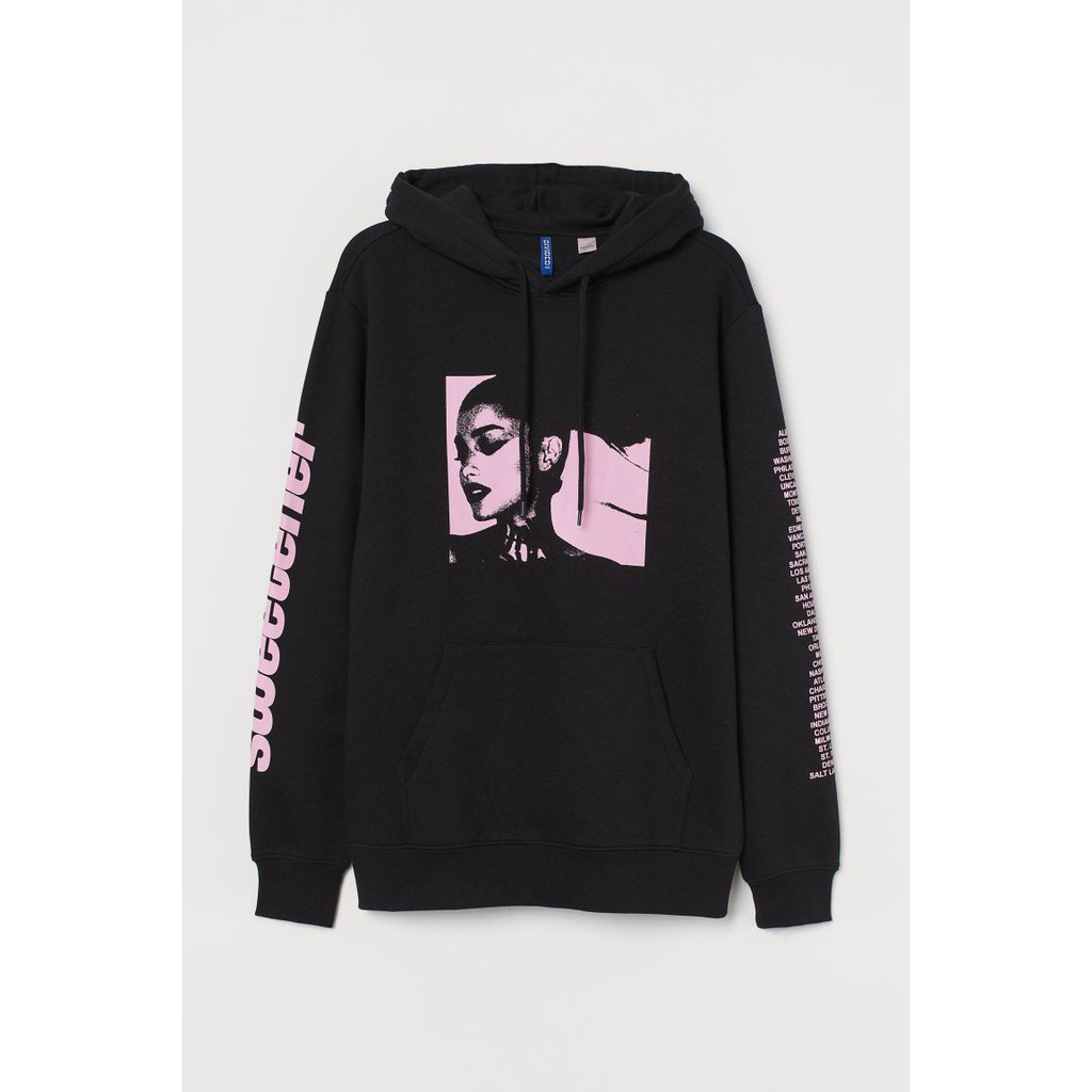 เสื้อกันหนาวเสื้อฮู้ดดี้ Hnm H M Ariana Grande แฟชั่นสตรี