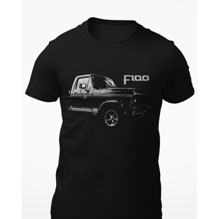 เสื้อยืดแขนสั้น พิมพ์ลายรถบรรทุก Ford F100 Ranger สไตล์วินเทจS-5XL