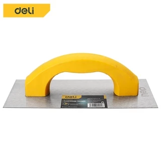 Deli เกรียง สแตนเลส เกียงขัดมัน เกรียงฉาบปูน เกรียงโป๊ว เกียงสี่เหลี่ยม230*100mm เกียงสี่เหลี่ยมขัดมัน Plastering trowel