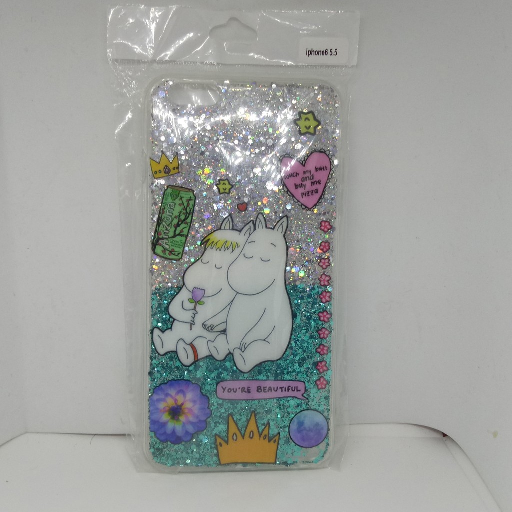 เคสiphone6plus/6splus (กากเพชรมูมิน)✨✨💕