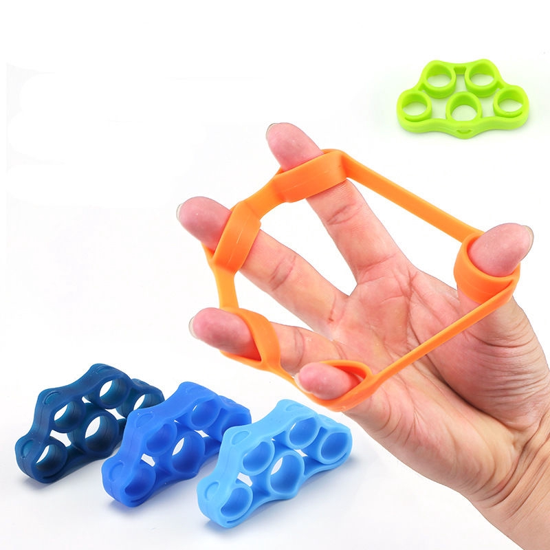 ซิลิโคน Finger Strengthener Strength Training Hand Resistance Band Hand Grip Exerciser ยางยืดเครื่องมือออกกําลังกาย