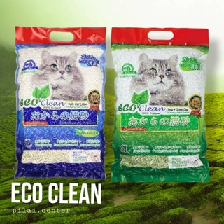 ทรายแมว ECO Clean-อีโค่คลีน 7ลิตร​ ทรายแมวธรรมชาติ ทรายเต้าหู้