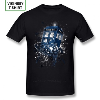 เสื้อยืดแขนสั้นผ้าฝ้าย 100% พิมพ์ลายกราฟฟิค Doctor Who Dr Tardis Street Guys สําหรับผู้ชาย