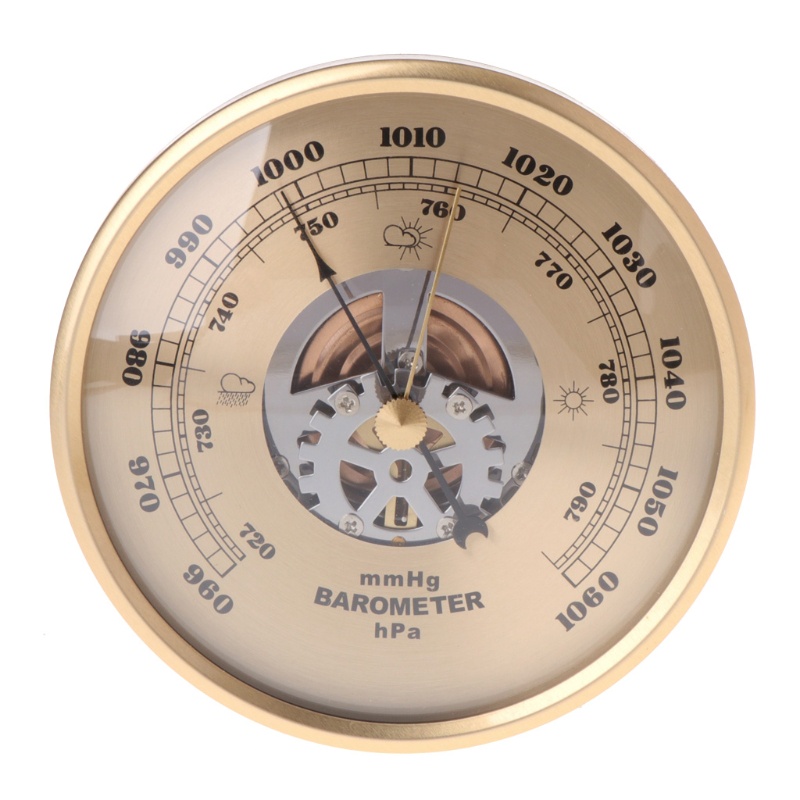 BT มุมมอง Dial Weather Station108mm ติดผนังบารอมิเตอร์กลางแจ้งบารอมิเตอร์