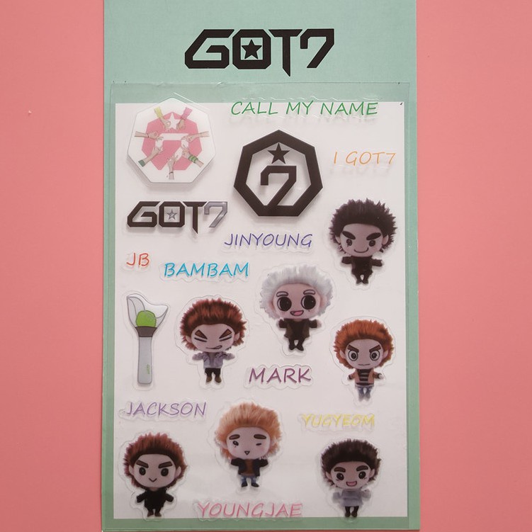 ♕✔✶🛒พร้อมส่ง🛒 GOT7 Sticker ใส Dicut แล้ว