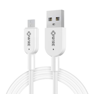 OWIRE สายชาร์จ เชื่อมต่อข้อมูล ไมโคร USB 2.4A ยาว 1 เมตร สายชาร์จ ไมโคร Usb สําหรับ โทรศัพท์ Android