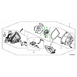 หัวนกกระจอก หัวโรเตอร์ ในจานจ่าย ฮอนด้า Honda เครื่องหัวฉีด แท้เบิกศูนย์