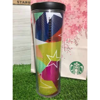 🧣New‼️กระบอก Starbucksลายดาว แท้