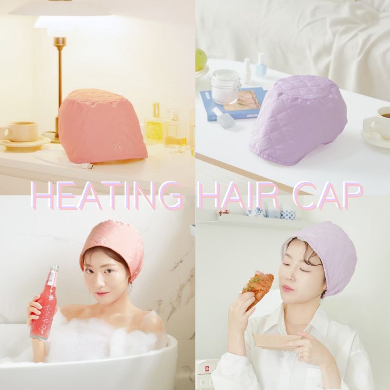 ( พร้อมส่ง ) b.b Heating Hair Cap หมวกอบไอน้ำ มี 2 สี