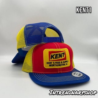 หมวกตาข่าย หมวกวินเทจ โลโก้ Vintage KENT Snapback HIPHOP หมวกแฟชั่น หมวกเต็มใบ Cap Fashion Vintage Summer 2565