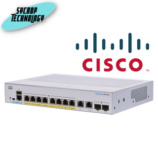 สวิตช์ Cisco CBS350-8P-2G-EU  Switch "Cisco" CBS350 Managed 8-port GE, PoE, Ext PS, 2x1G Combo ประกันศูนย์