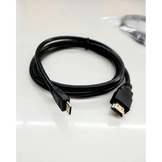 [ลด15% โค้ดGMQC296] HDMI TO MINI 1.5 M อุปกรณ์ต่อพ่วงกล้องหรือโน้ตบุ๊คกับจอ สัญญานดี แข็งแรงทนทาน