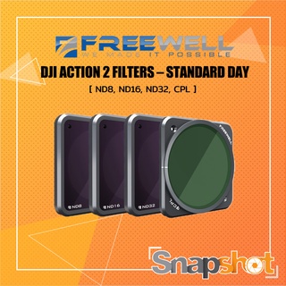 FREEWELL DJI ACTION 2 FILTERS – STANDARD DAY [ ND8, ND16, ND32,CPL ] Freewell Filter Freewell ND [ FW-OA2-STD ]