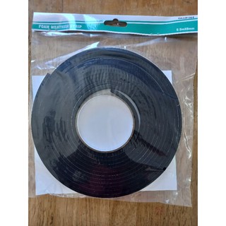 เทปโฟมกันเสียง Foam Weather Strip 5.5m X 9mm เทปโฟมกาว เทปโฟม เทปโฟมติดประตู เทปโฟมติดหน้าต่าง เทปกันเสียง สีดำ