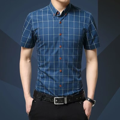 เสื้อผ้าฝ้ายแขนสั้นลายดอกไม้สก๊อต สีขาว-เขียว thumbnail 3