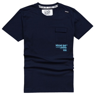 Miamibay T-shirt เสื้อยืด รุ่น Keep 1896 (ผู้ชาย) แฟชั่น คอกลม ลายสกรีน ผ้าฝ้าย cotton ฟอกนุ่ม ไซส์ S M L XL