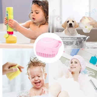 New Pet Dog Cat Shampoo Massager Brush Cat Comb Grooming Scrubber Shower Brush for Bathing Hair Soft Clean Silicone Brushes
