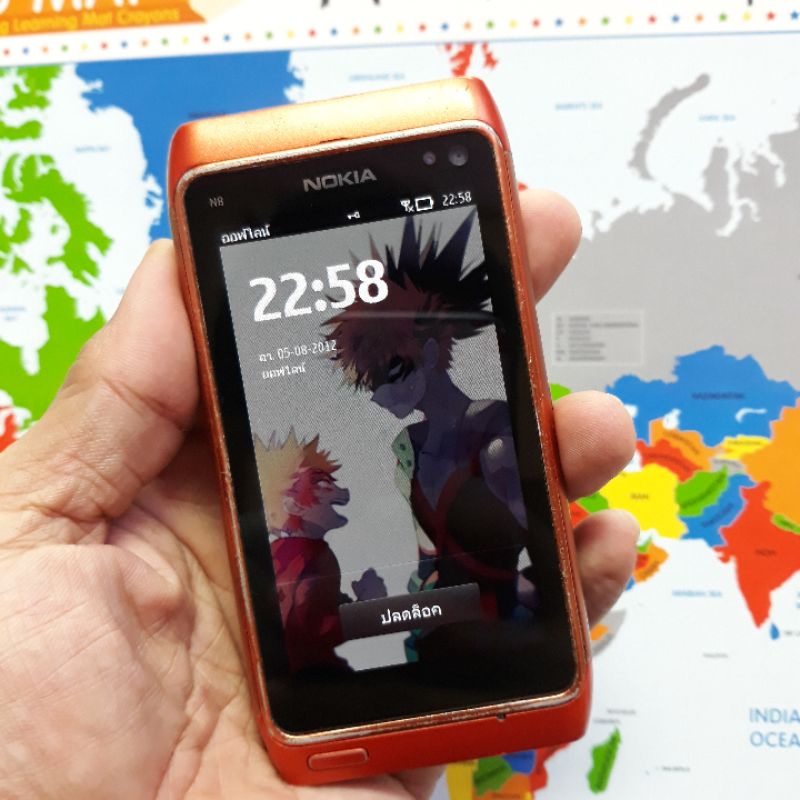 Nokia N8 มือสอง สภาพพอใช้ ติดรหัส