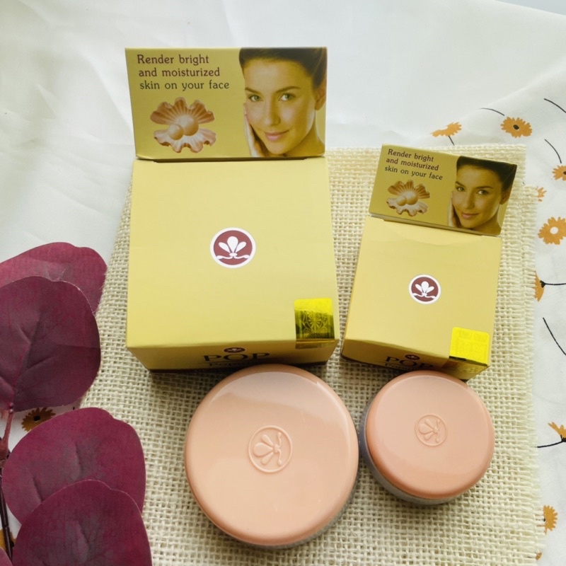 ครีมป๊อป Pop popular pearl cream ป๊อปไข่มุก ป๊อปขมิ้นชัน กล่องสีครีม ครีมทาหน้า ของแท้ 💯 - รูปที่ 3