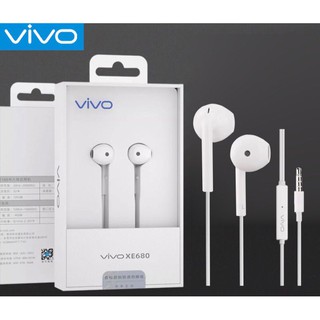 หูฟัง แท้ Vivo Headphones Hi-Fi รุ่น XE680 สนทนา ฟังเพลงได้  .ใช้ได้กับมือถือหลายรุ่น เช่น VIVO V15/V15PRO/S1/Y19/Y3/Y15