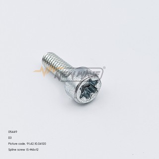 05449 SPLINE SCREW IS-M4×12 D3 9800 SUPER