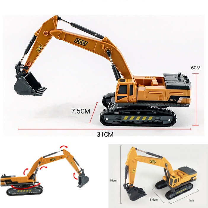 โมเดลรถเครน รถขุด รถตัก รถโฟล์คลิทฟ์ สามารถเล่นได้สมจริง ปรับยกขึ้น-ลงได้ โมเดลรถก่อสร้าง 8808 # 8807PP # 8881 # 863 #