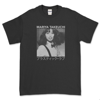 ทางเลือกที่ดีที่สุดของคุณMariya TAKEUCHI - เสื้อยืด พลาสติก LOVE (สีดํา)S-5XL