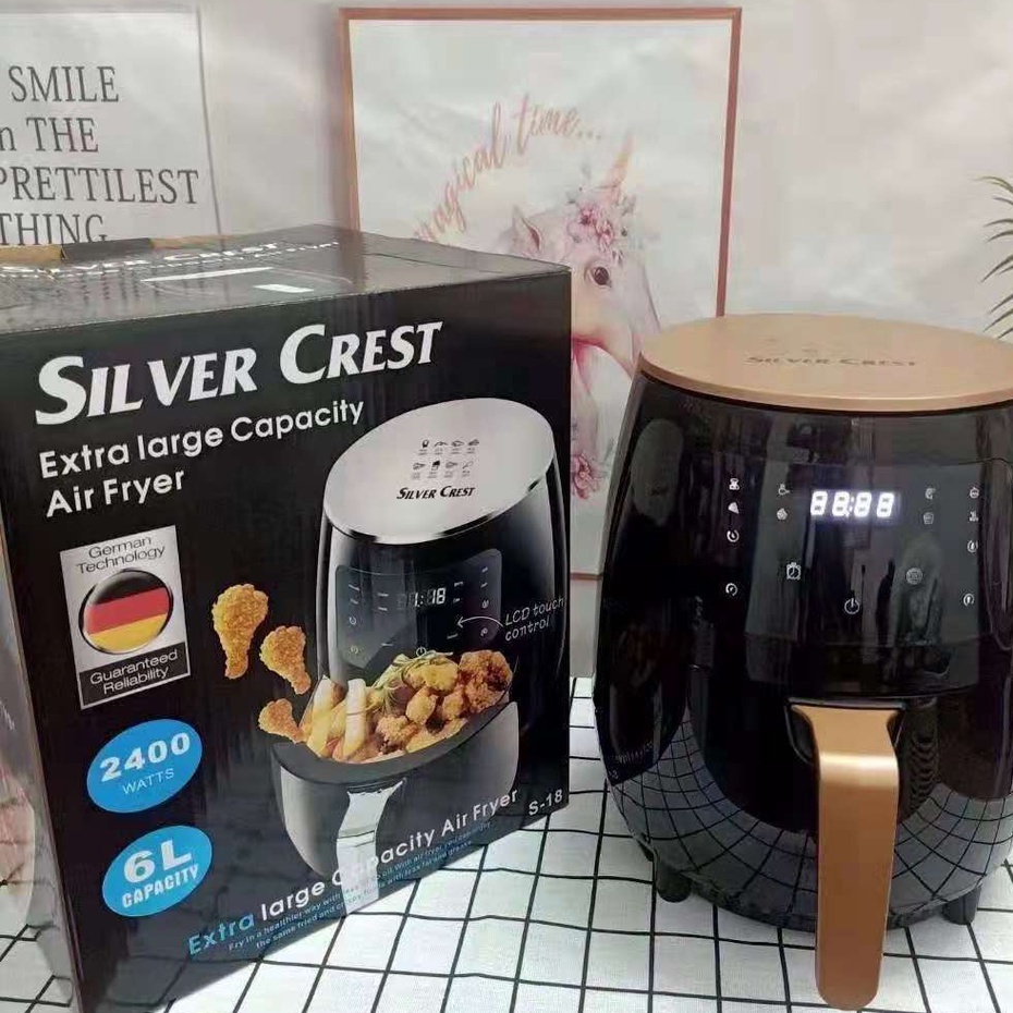 LESS Air Fryer 4.5L LED Digital Touchscreen 1400W Oil Free Kitchen Aid หม้อหุงข้าวเพื่อสุขภาพ