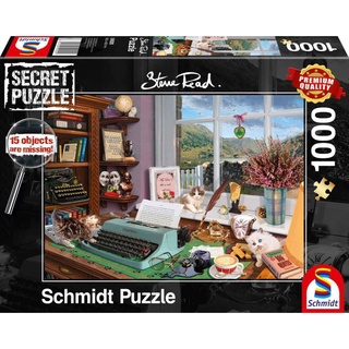 จิ๊กซอว์ Schmidt - At the desk  1000 piece  (ของแท้  มีสินค้าพร้อมส่ง)