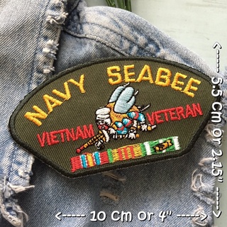 U.S. Navy ทหารเรือ ตัวรีดติดเสื้อ อาร์มรีด อาร์มปัก ตกแต่งเสื้อผ้า หมวก กระเป๋า แจ๊คเก็ตยีนส์ Badge Embroidered Iron ...