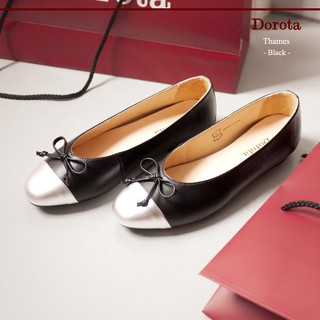 Dorota รองเท้าบัลเล่ห์ รุ่น Thames สี Black (รองเท้าส้นแบน/รองเท้าหุ้มส้น/รองเท้าคัทชู)