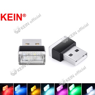 KEIN 1 ชิ้น 2021 ใหม่ภายในรถแสงยูเอสบีมินิไฟบรรยากาศ USB ชิ้นส่วนรถยนต์ตกแต่งฉุกเฉิน LED โคมไฟกลางคืน