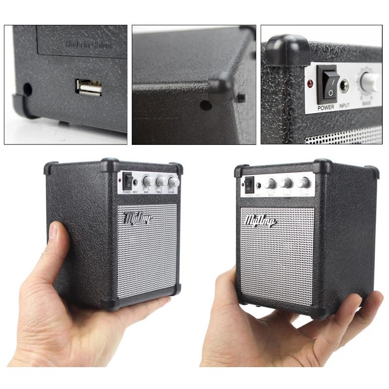 Miniamp มินิแอมป์ มีโหมดเสียงคลีนและเอฟเฟคในตัว ใช้ได้ทั้งกีต้าร์ไฟฟ้าและโปร่งไฟฟ้า !!
